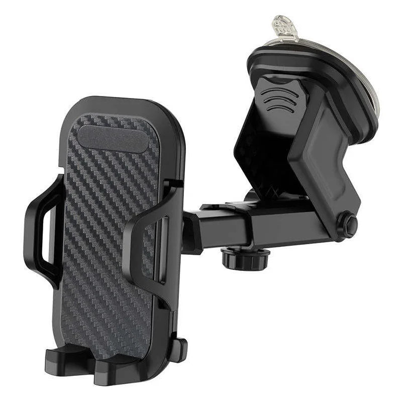 Suction Cup Car Phone Holder - Stand Mount for Smartphones (iPhone, Xiaomi, Huawei, Samsung)