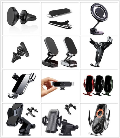 Suction Cup Car Phone Holder - Stand Mount for Smartphones (iPhone, Xiaomi, Huawei, Samsung)